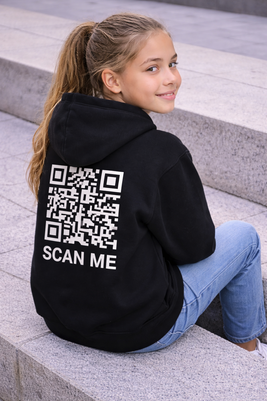 Cozy fleece hoodie – Black