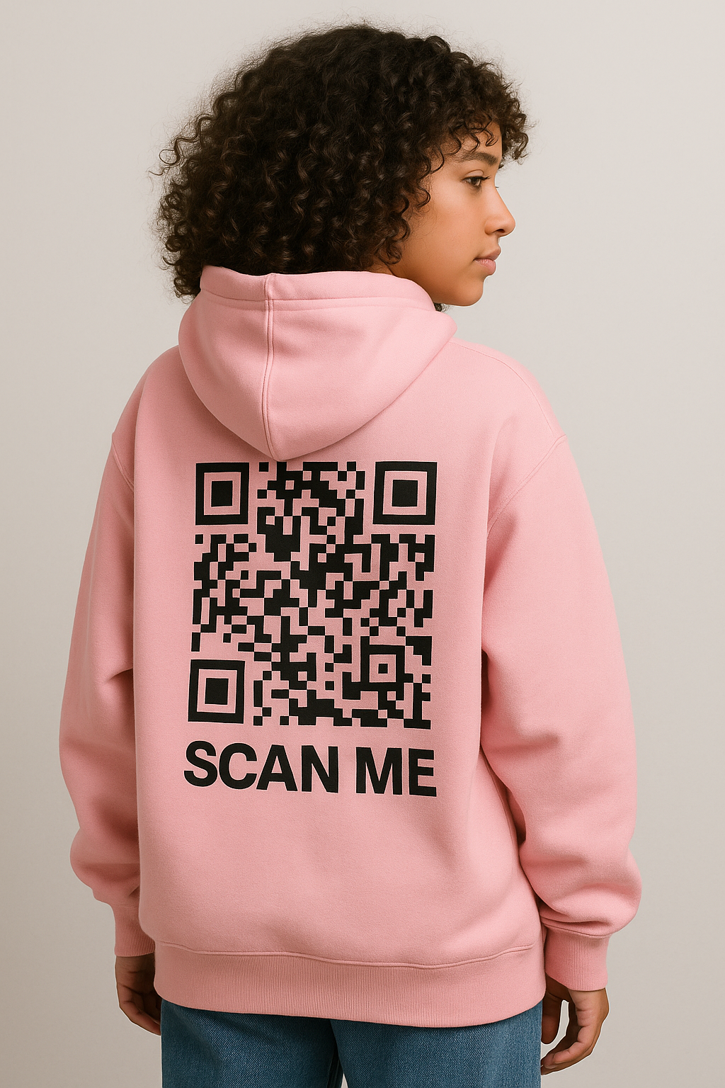 Primrose Pop Hoodie – Black QR