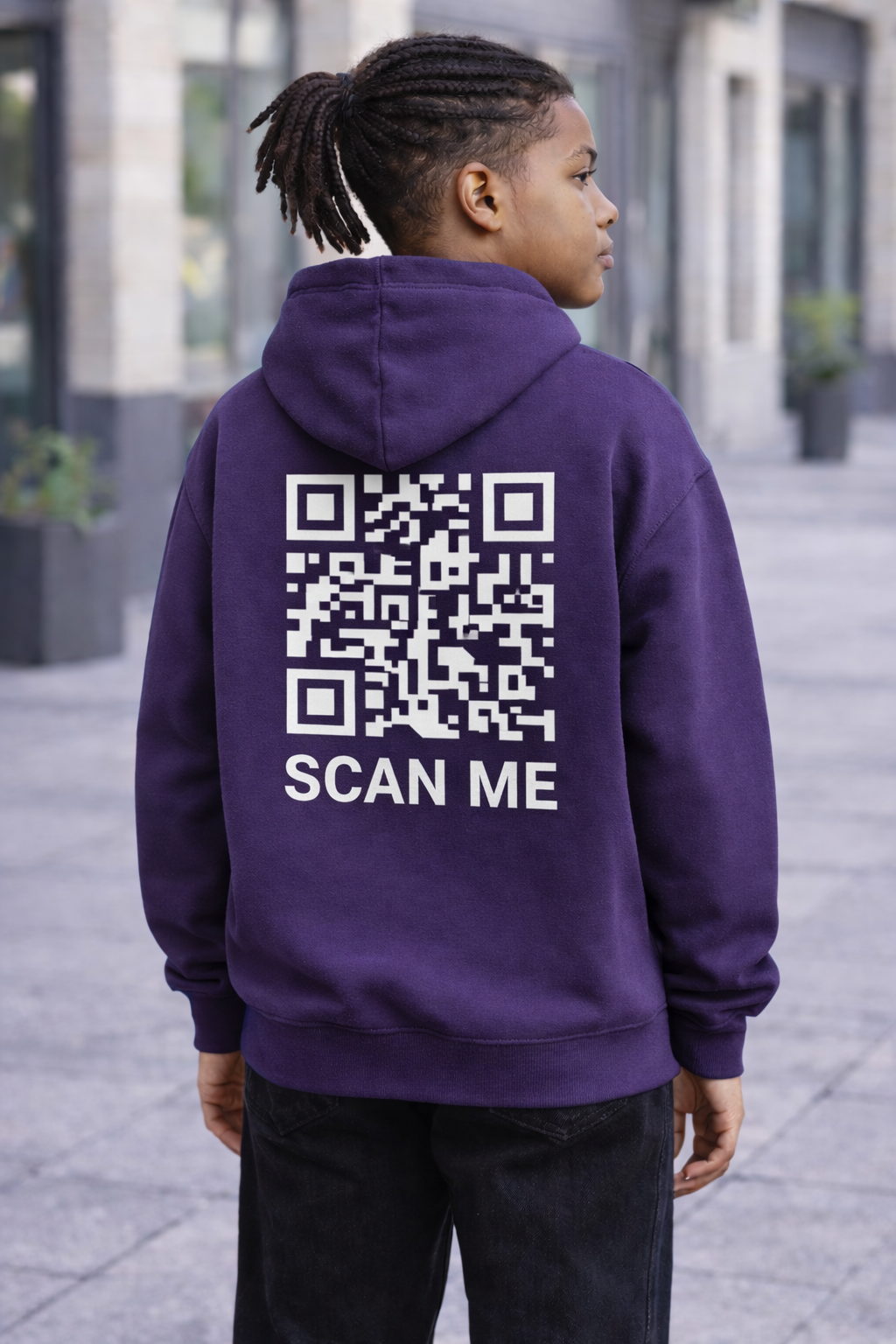 Cozy fleece hoodie – Team Purple